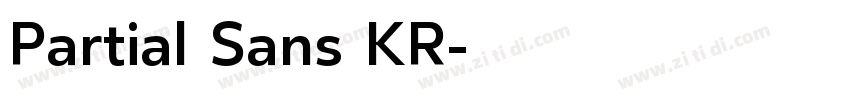 Partial Sans KR字体转换 Partial Sans KR字体转换